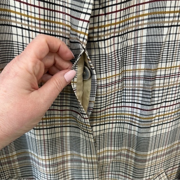 Zara Lightweight Plaid Check Jacket Coat - Picture 9 of 11